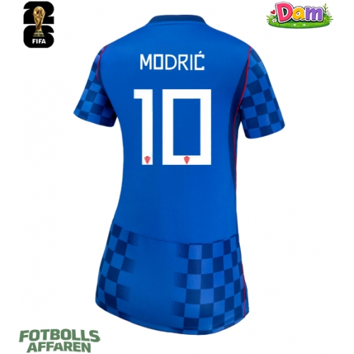 Kroatien Luka Modric #10 Bortatröja Kvinnor VM 2026 Kortärmad